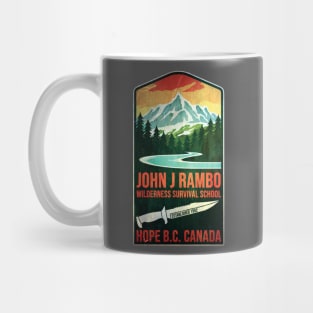 John J Rambo Wilderness Survival School Mug